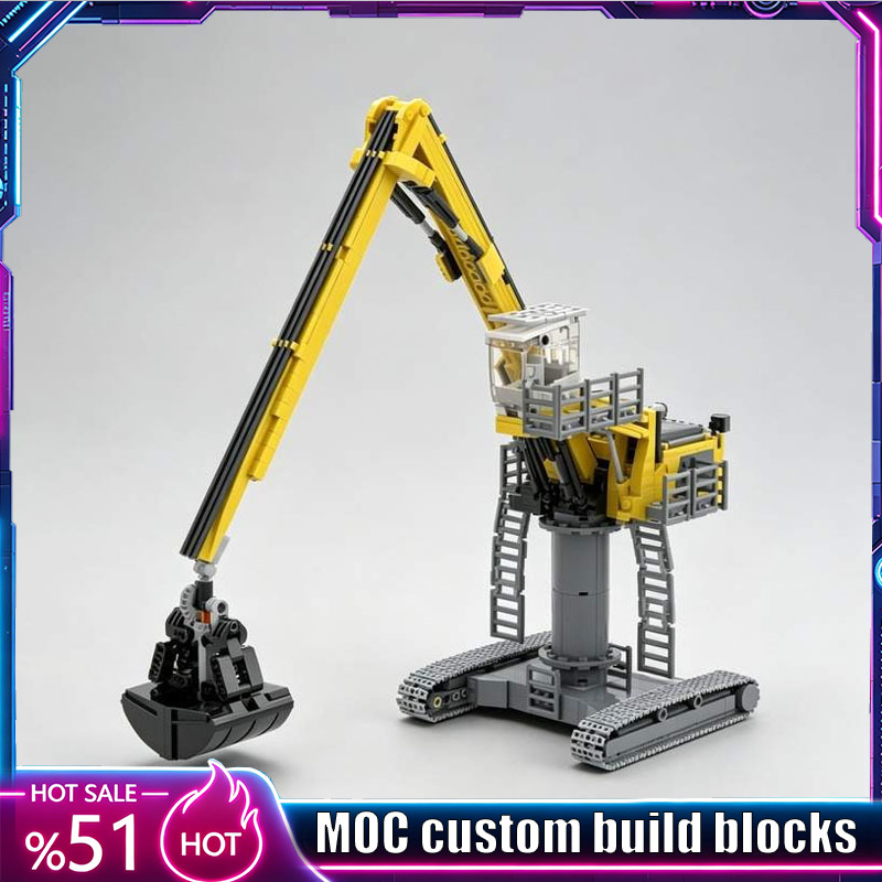 Heavy Equipment Certificate - 870PCS 중장비 굴삭기 MOC 건설 차량