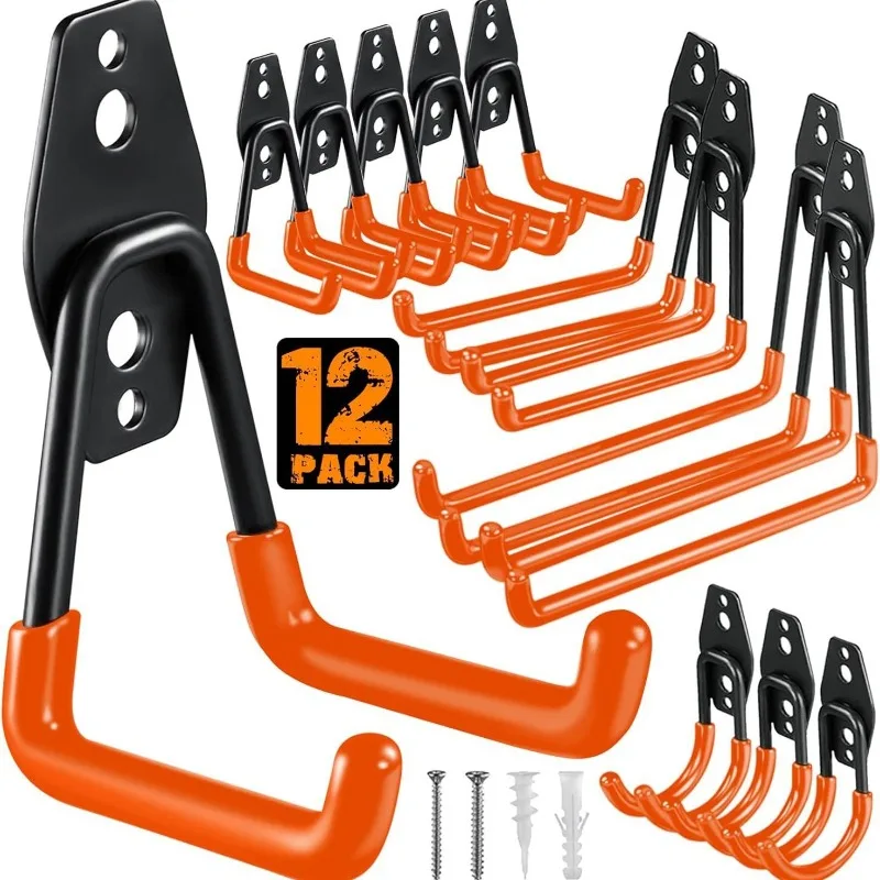 Heavy Equipment Management - 12피스 세트 차고 보관용 유틸리티 후크