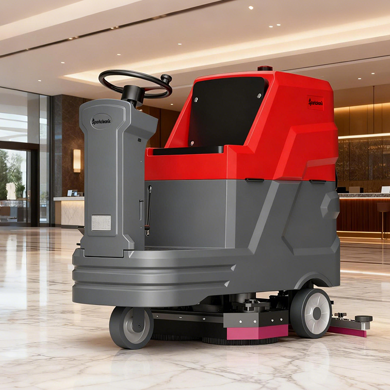 Industrial Floor Scrubber - 산업용 무선 바닥 세척기 자율주행 체육관