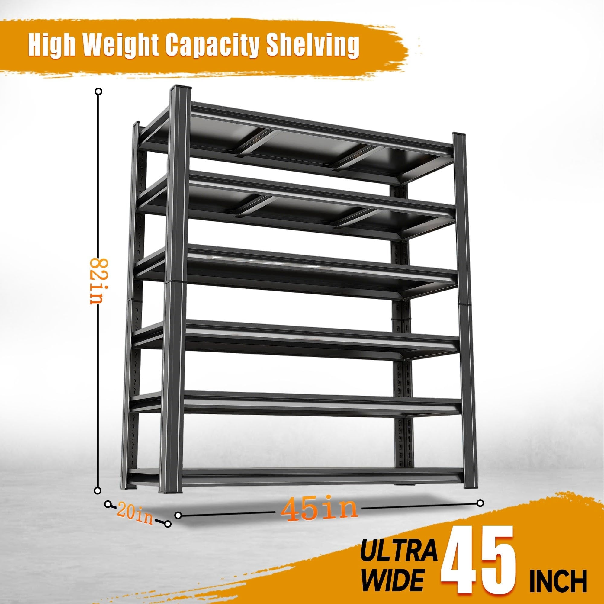 46인치 폭의 차고 선반, 6단 고중량 선반, 3500 - Heavy Equipment Management 리뷰 및 가격