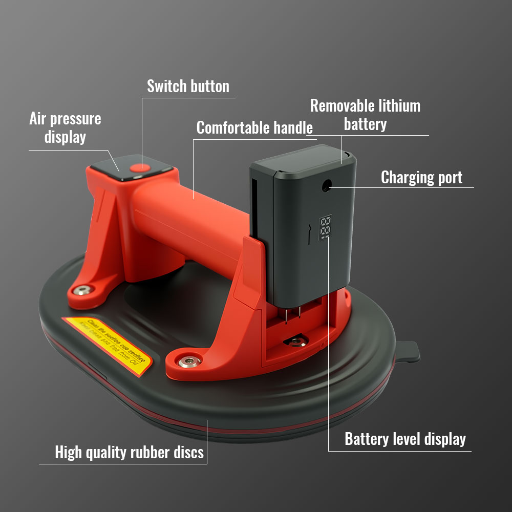 인기 판매 지능형 디스플레이 260KG 하중 전동 진공 - Vacuum Suction Cup Lifter 리뷰 및 가격