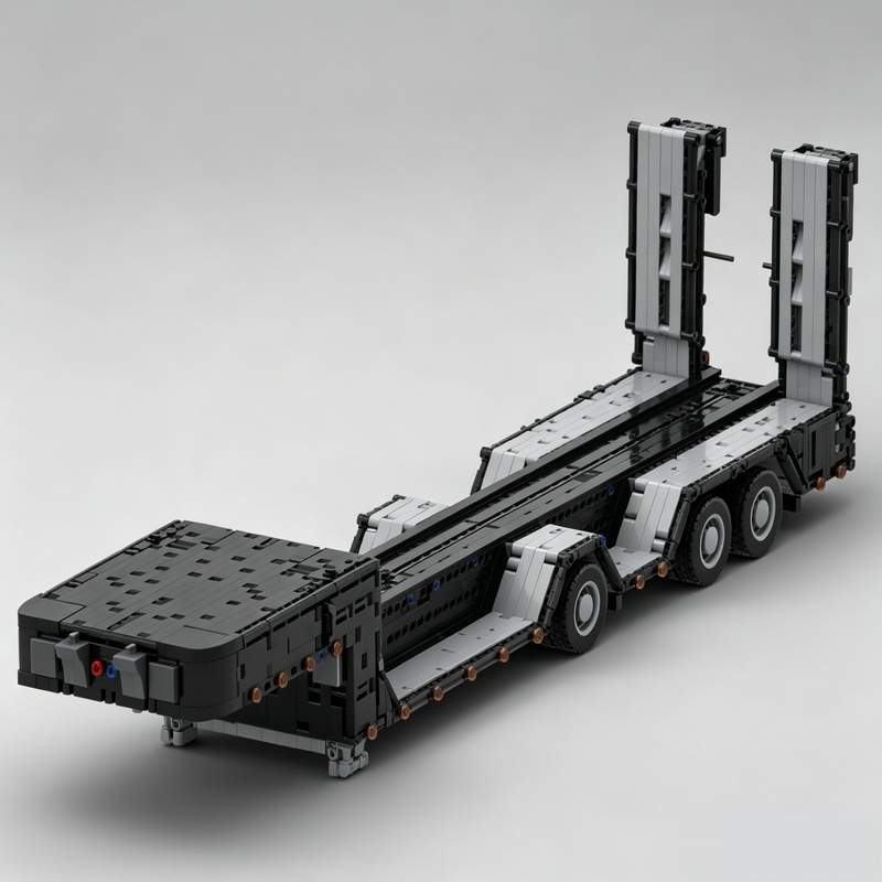 3931파츠 로우보이 트레일러 중장비 운송 모델 MOC - Heavy Equipment Certificate 리뷰 및 가격