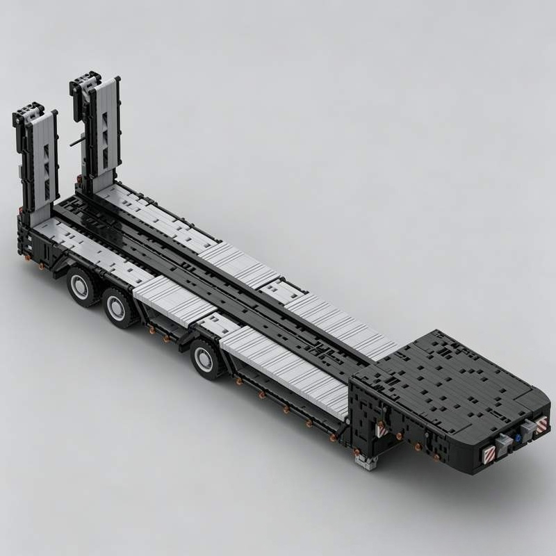 3931파츠 로우보이 트레일러 중장비 운송 모델 MOC - Heavy Equipment Certificate 리뷰 및 가격