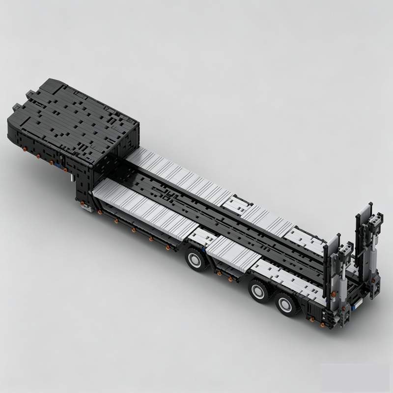 3931파츠 로우보이 트레일러 중장비 운송 모델 MOC - Heavy Equipment Certificate 리뷰 및 가격