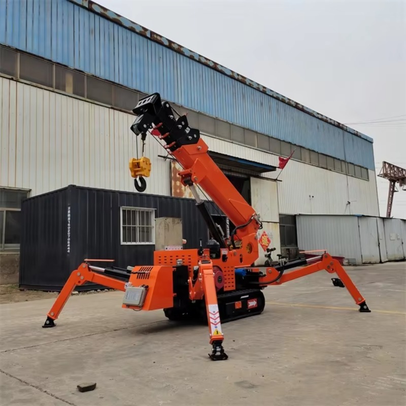 콤팩트 미니 스파이더 크레인 유압식 전동 리모컨 중량물 - Heavy Equipment Electrical 리뷰 및 가격