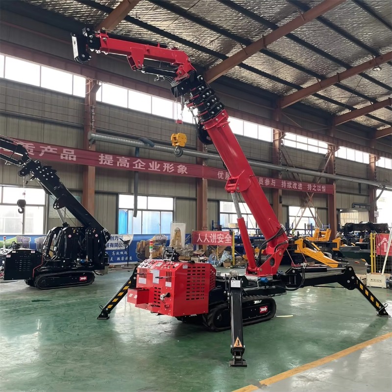 콤팩트 미니 스파이더 크레인 유압식 전동 리모컨 중량물 - Heavy Equipment Electrical 리뷰 및 가격