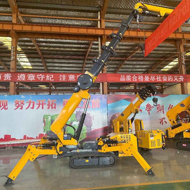 콤팩트 미니 스파이더 크레인 유압식 전동 리모컨 중량물 - Heavy Equipment Electrical 리뷰 및 가격